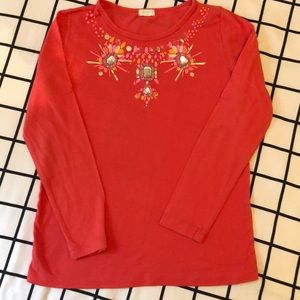 J Crew Gem Embellished T-Shirt